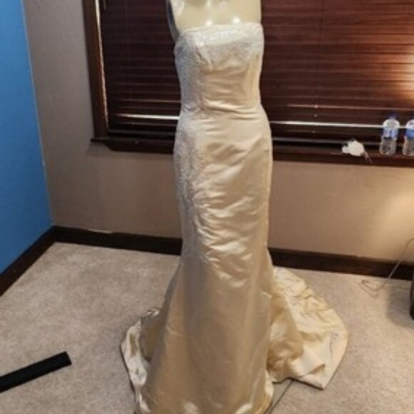 Nwt Womens SPECIAL OCCASION Wedding Dress Strapless Size XS-S - Picture 1 of 14